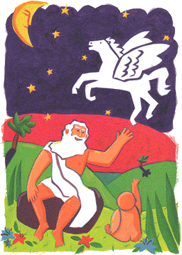 un ancien qui eduque un enfant